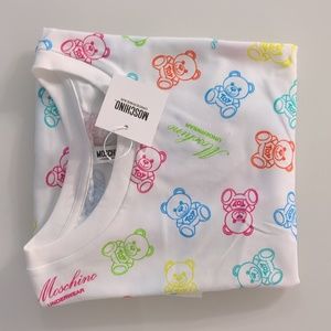 Moschino underwear Tshirt bear toy all over print mens S